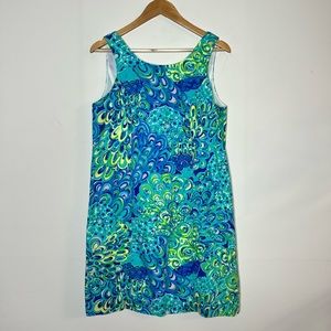 Lilly Pulitzer Shift Dress, Lilly’s Lagoon, sz. 8